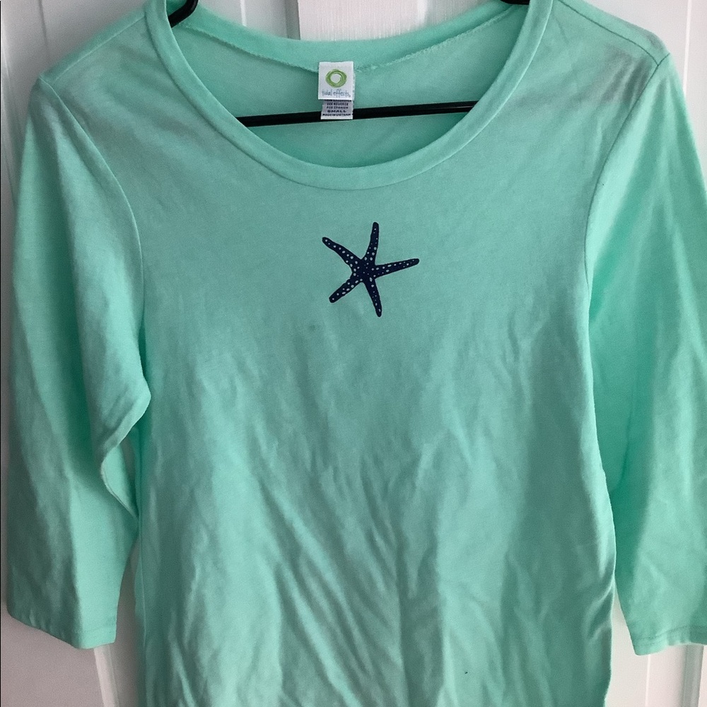 Tidal Effects Starfish 3/4 Sleeve Top